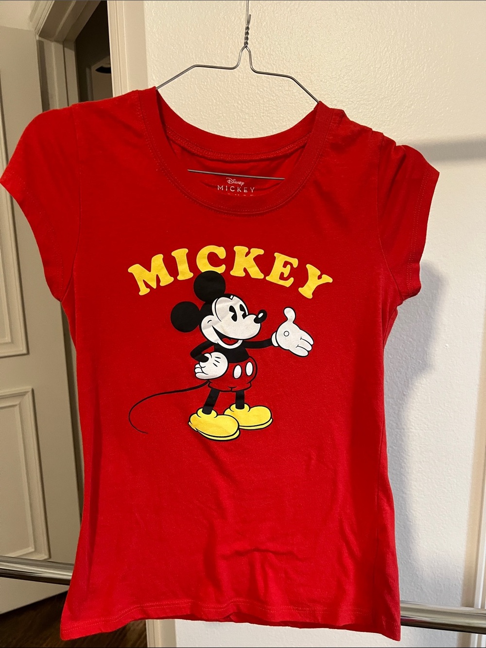 Disney Mickey Mouse Red Graphic Tee Disneyland